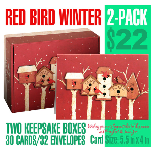 Red Bird Winter 2-PACK